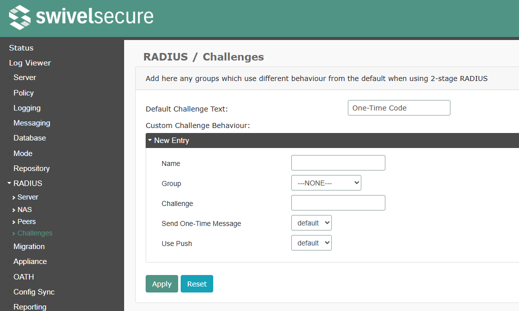 RADIUS Challenges