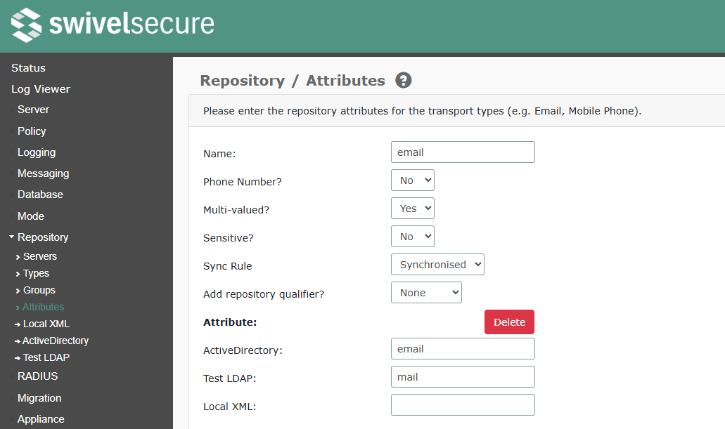Repository Attributes