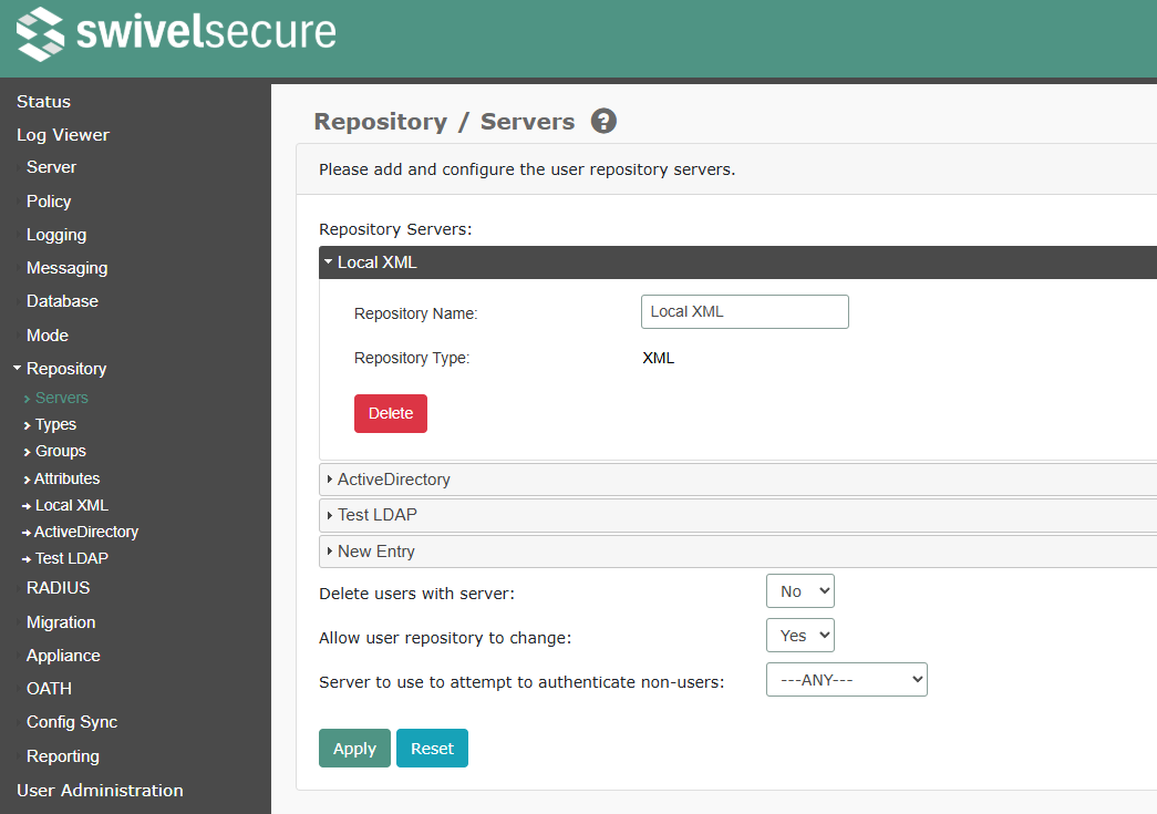 Repository Servers