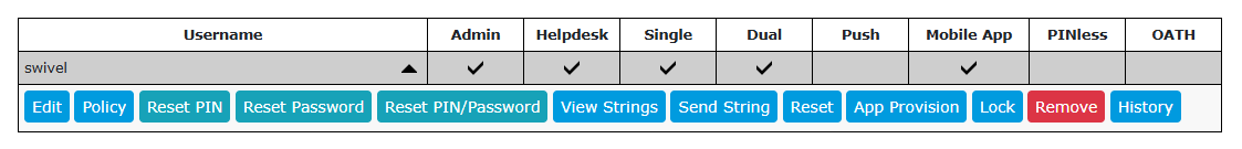 Single User Management Options